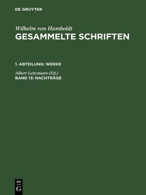 cover image of Nachträge